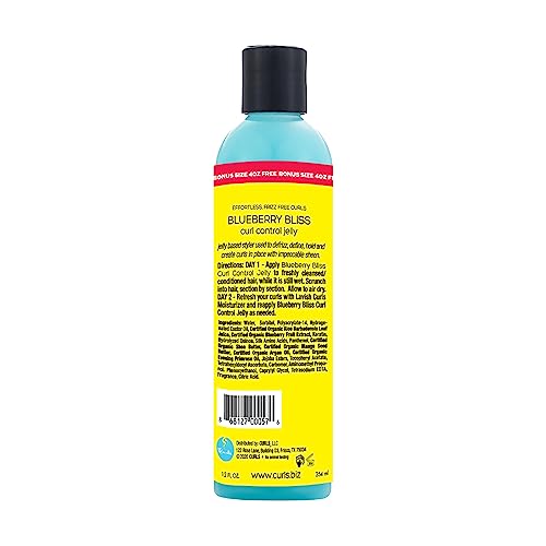 Curls Blueberry Bliss Control Jelly control-frizz para rizos brillantes y sin encogimiento
