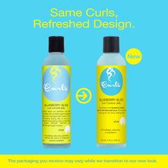 Defined curls after air drying with Curls Blueberry Bliss Control Jelly.