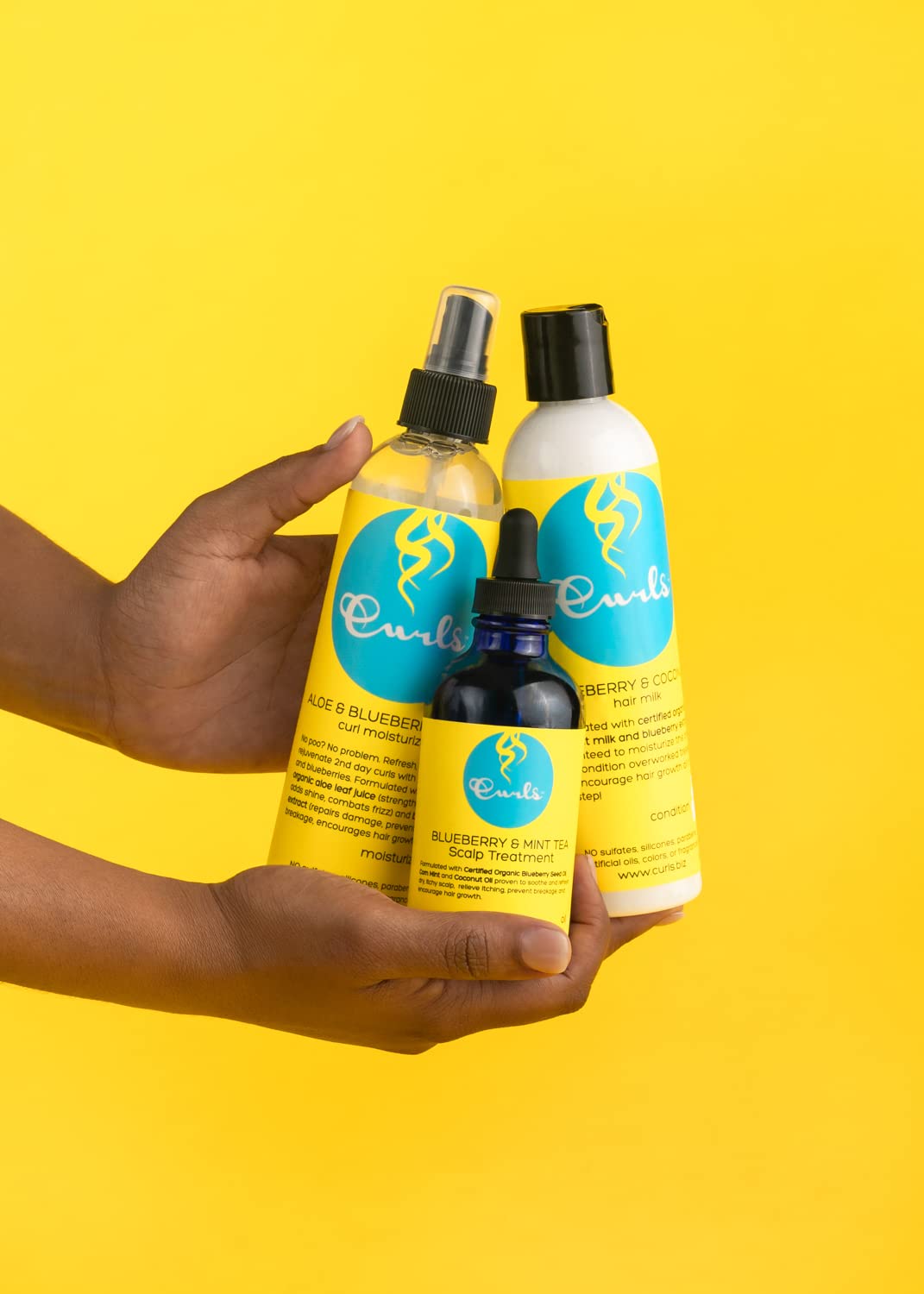 Uso diario de Curls Blueberry Bliss para cabello natural