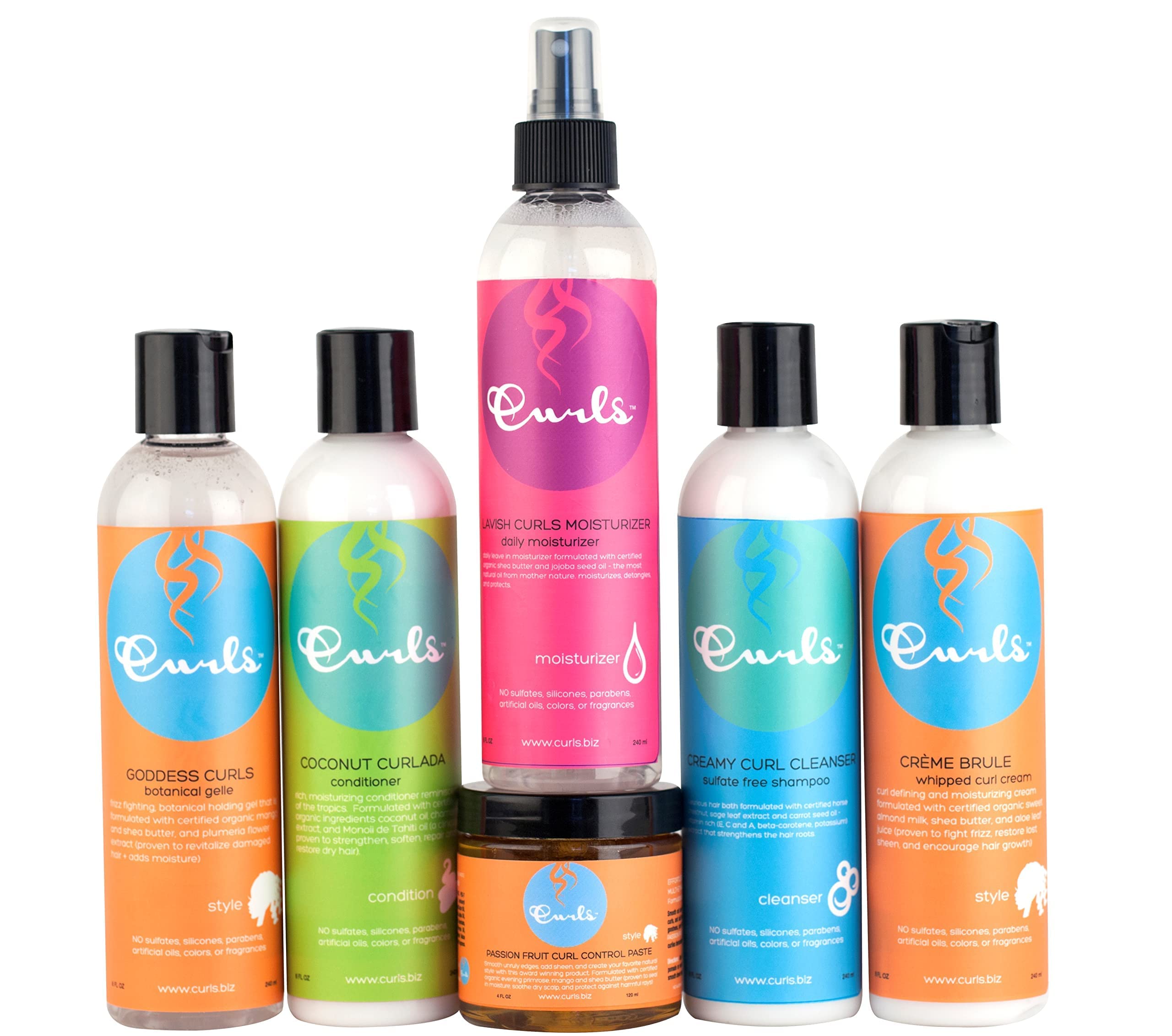 Curls Lavish Moisturizer pump-action for easy application.