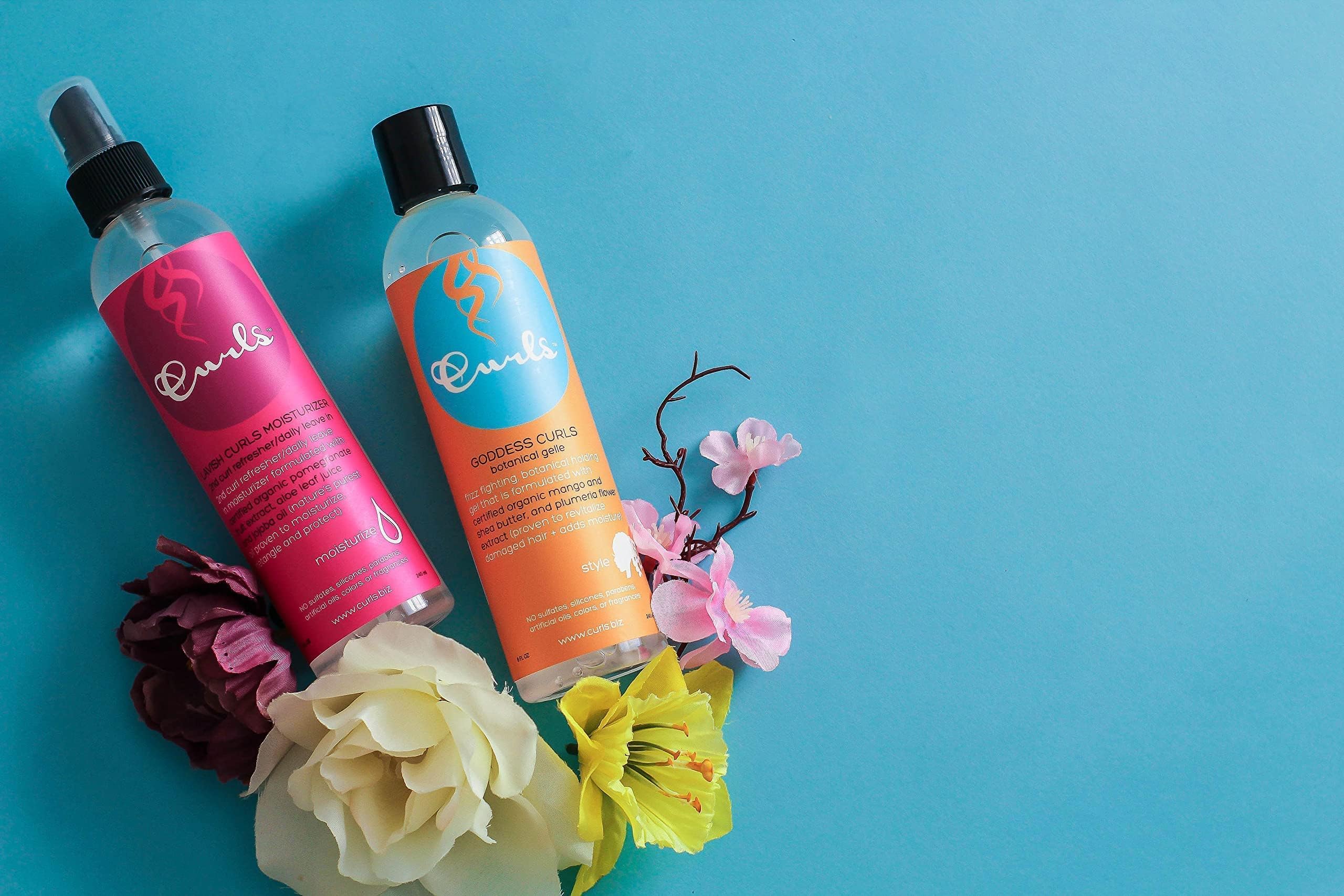 Curls Goddess Botanical Gel texture defines curls with a glossy finish.