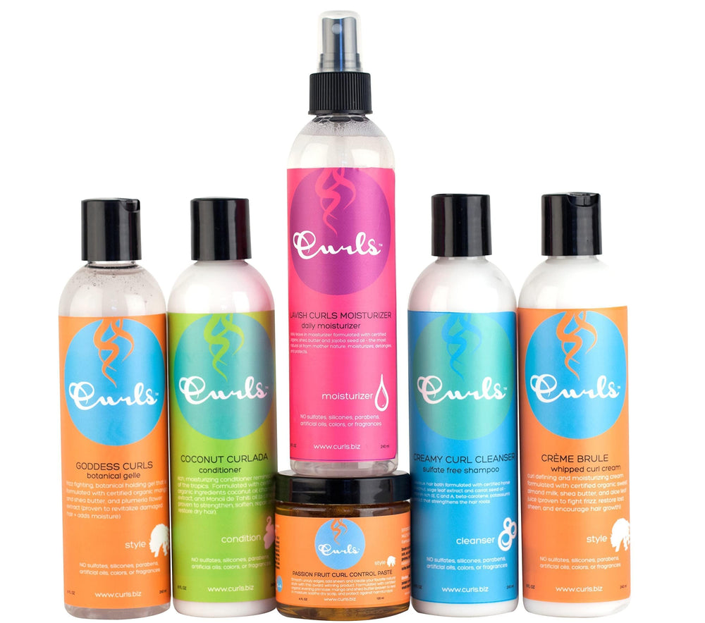 Curls Goddess Botanical Gel travel-ready packaging for on-the-go styling.