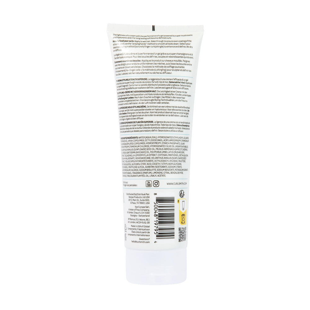 Curlsmith Awestruck Definition Cream styled curls with long lasting definition