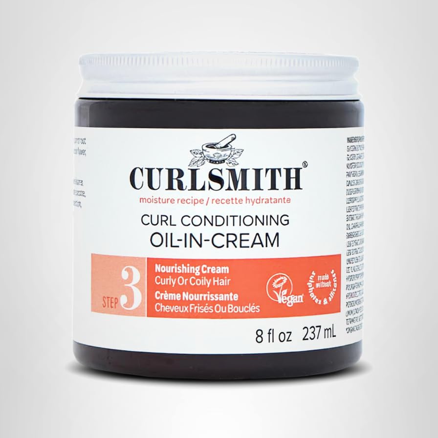 8 oz packaging of Curlsmith Curl Conditioning Oil in Cream