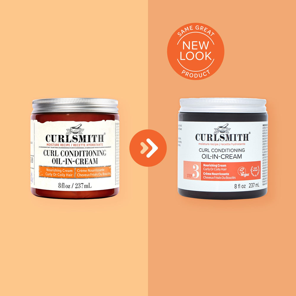 Applied on damp hair, Curlsmith oil-in-cream absorbs with no sticky residue
