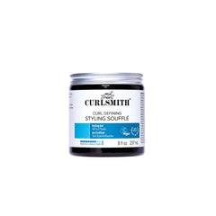 CurlSmith Curl Defining Soufflé bottle front – vegan, strong hold styling.