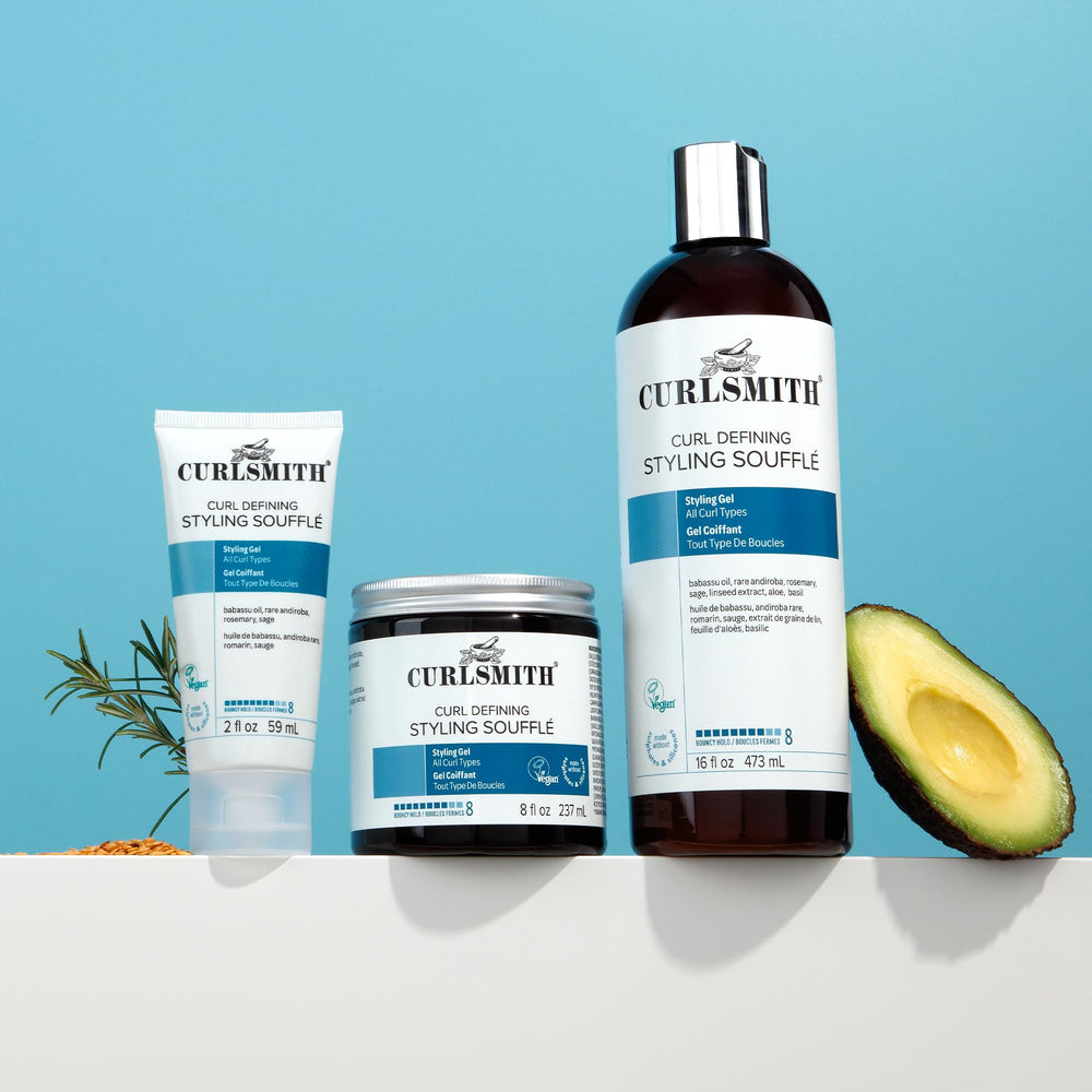 CurlSmith Curl Defining Soufflé vegan and cruelty-free packaging labeling.