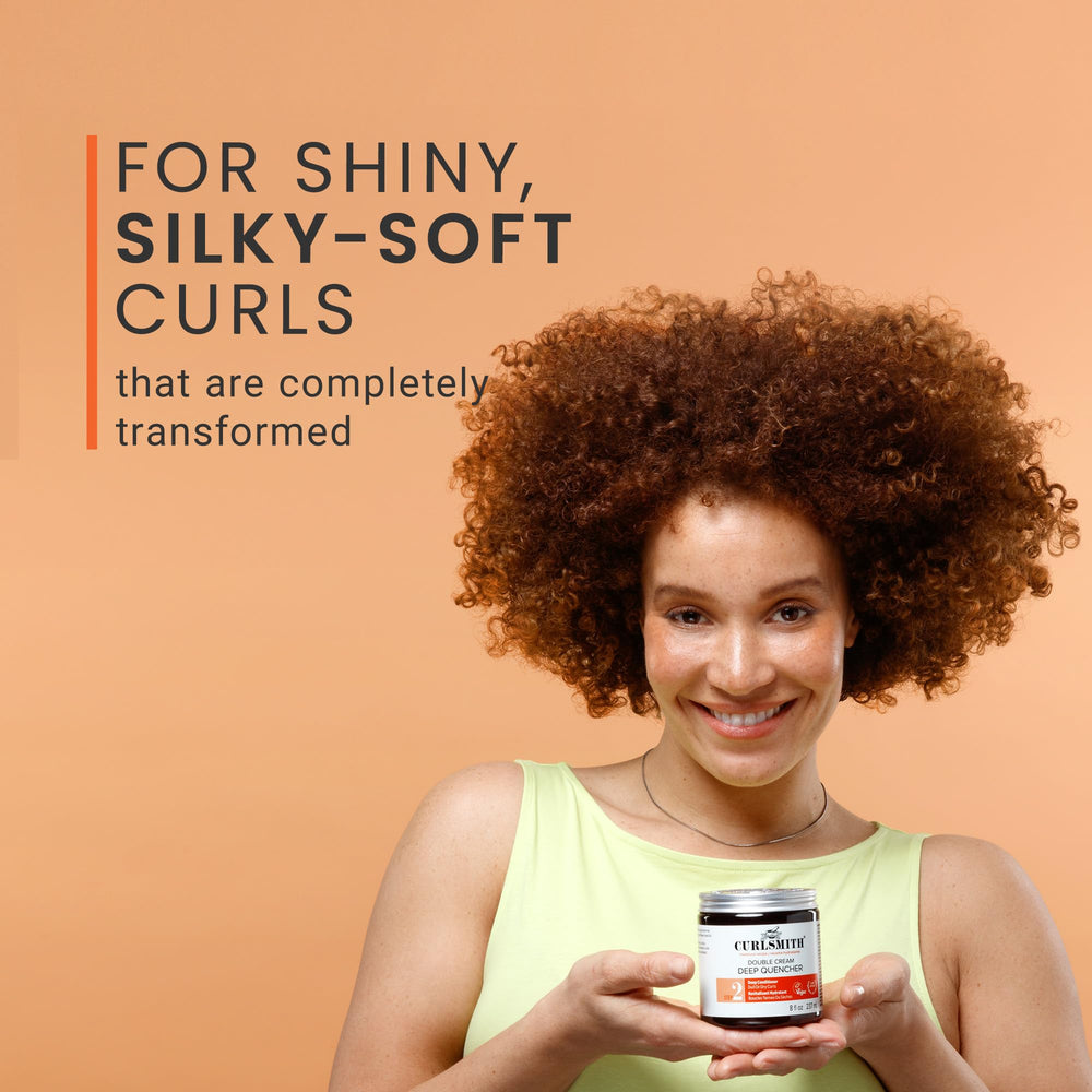 Vegan and cruelty-free badge emphasizes ethical choice for curls.