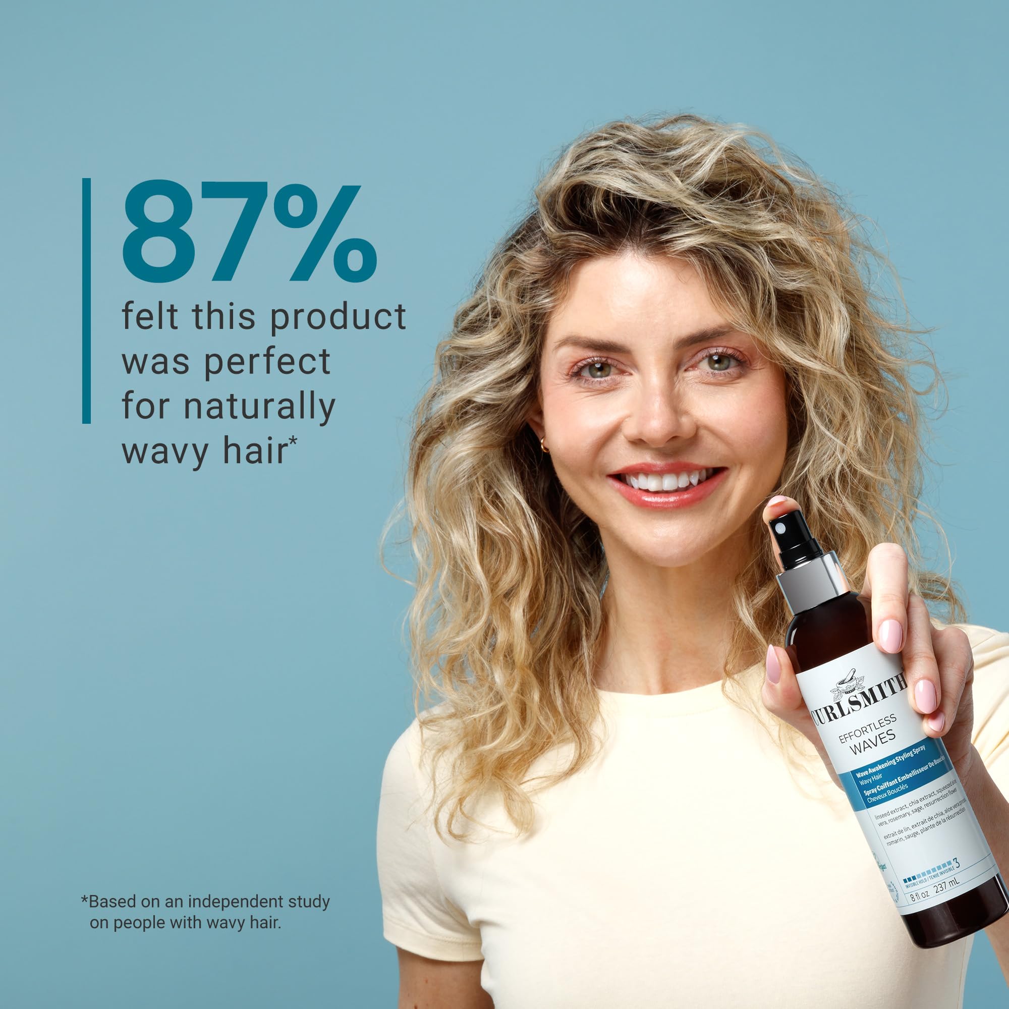 Aloe vera ingredient visuals in CurlSmith Effortless Waves Spray.