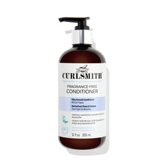 CURLSMITH fragrance-free conditioner bottle for gentle detangling and soft curls.