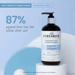 CURLSMITH fragrance-free conditioner detangles curls without weighing them down.