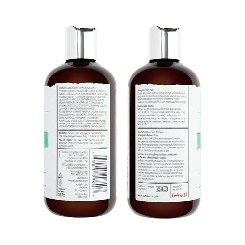 CURLSMITH Frizz Control Shampoo creates a creamy lather that cleanses while preserving moisture.