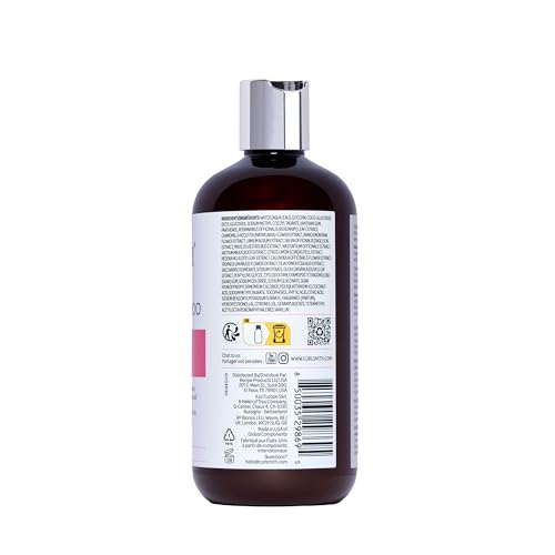 CURLSMITH Full Body Weightless Shampoo travel-size and full bottle side-by-side.