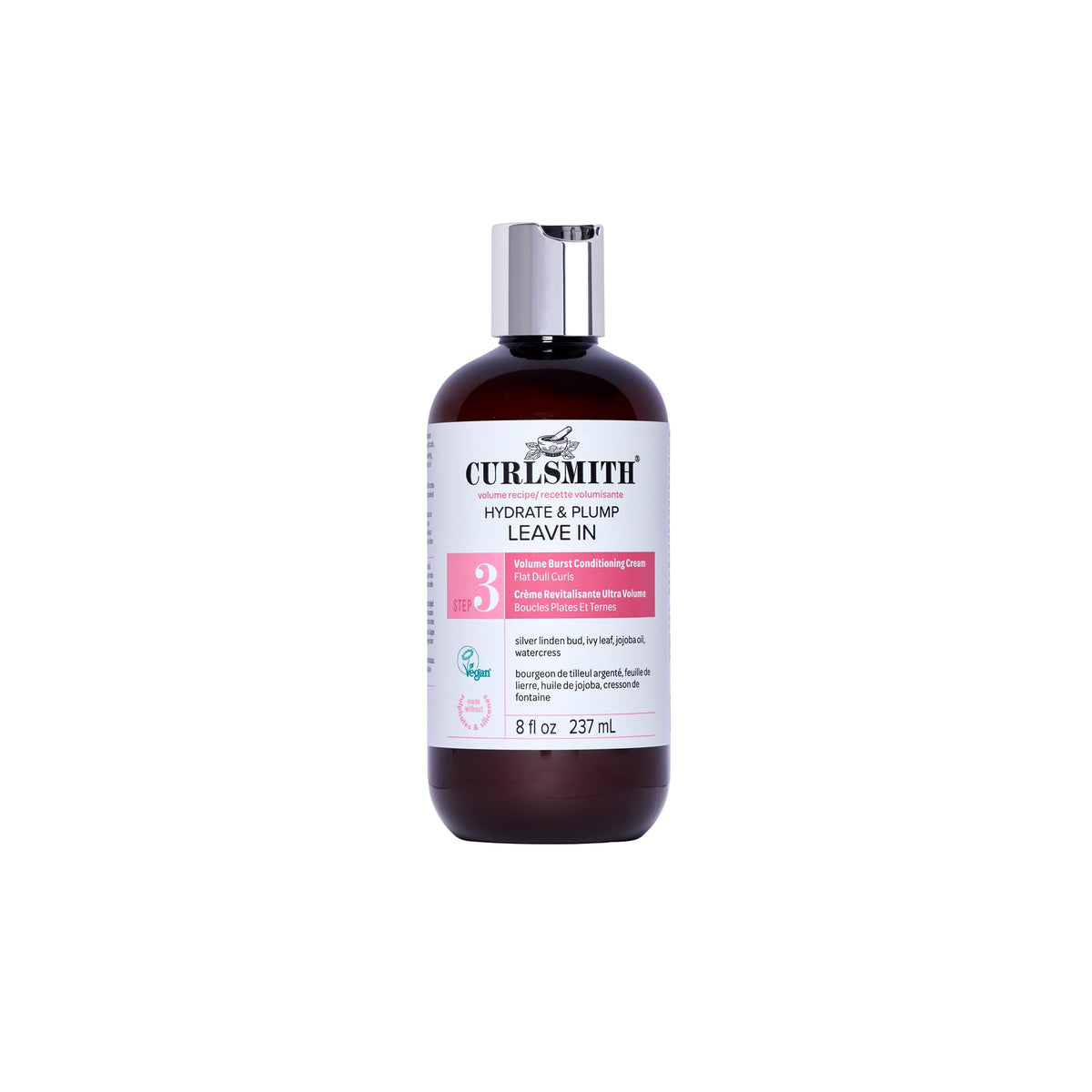 CURLSMITH Hydrate & Plump Leave-In bottle boosting curl volume and shine