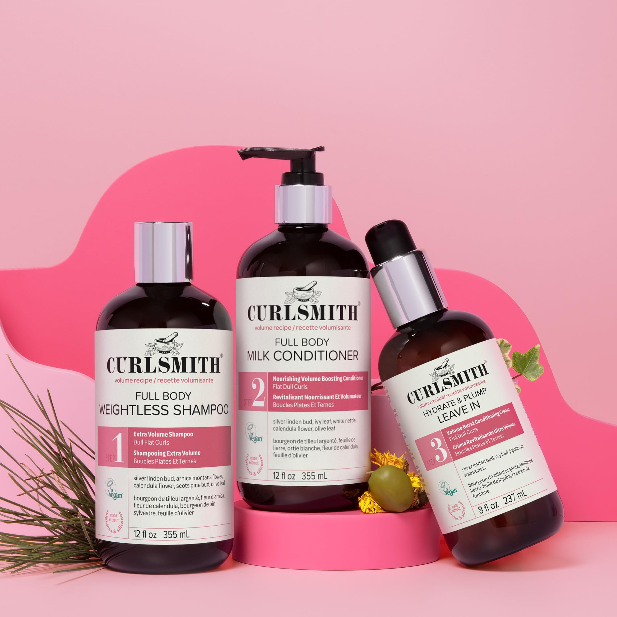 Linden buds in CURLSMITH Leave-In provide gentle curl conditioning
