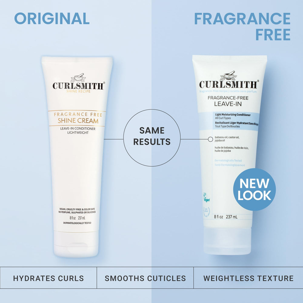 Defined curls with a weightless feel from fragrance-free leave-in formula.