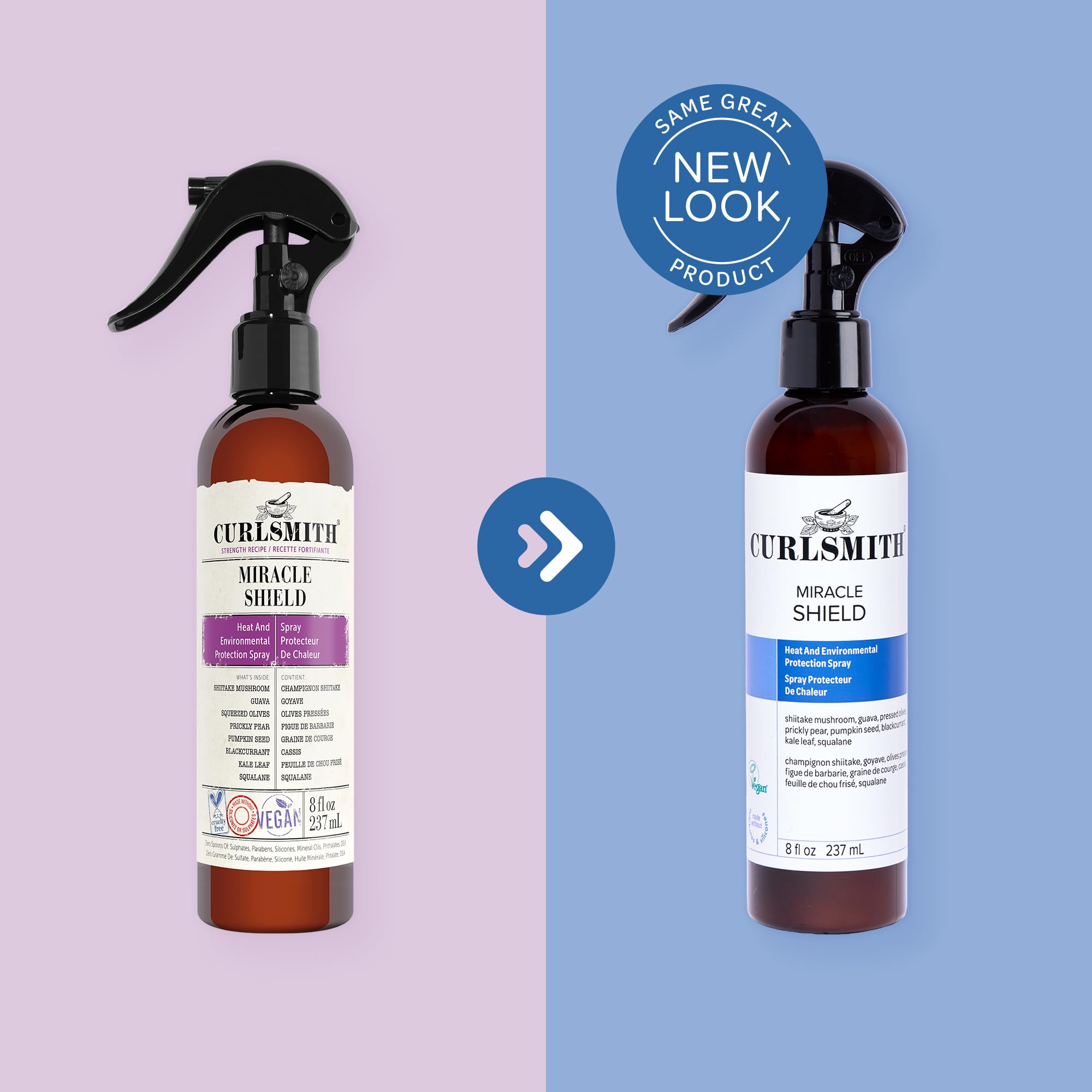 Ingredients highlight: protein-rich mist protecting against heat.