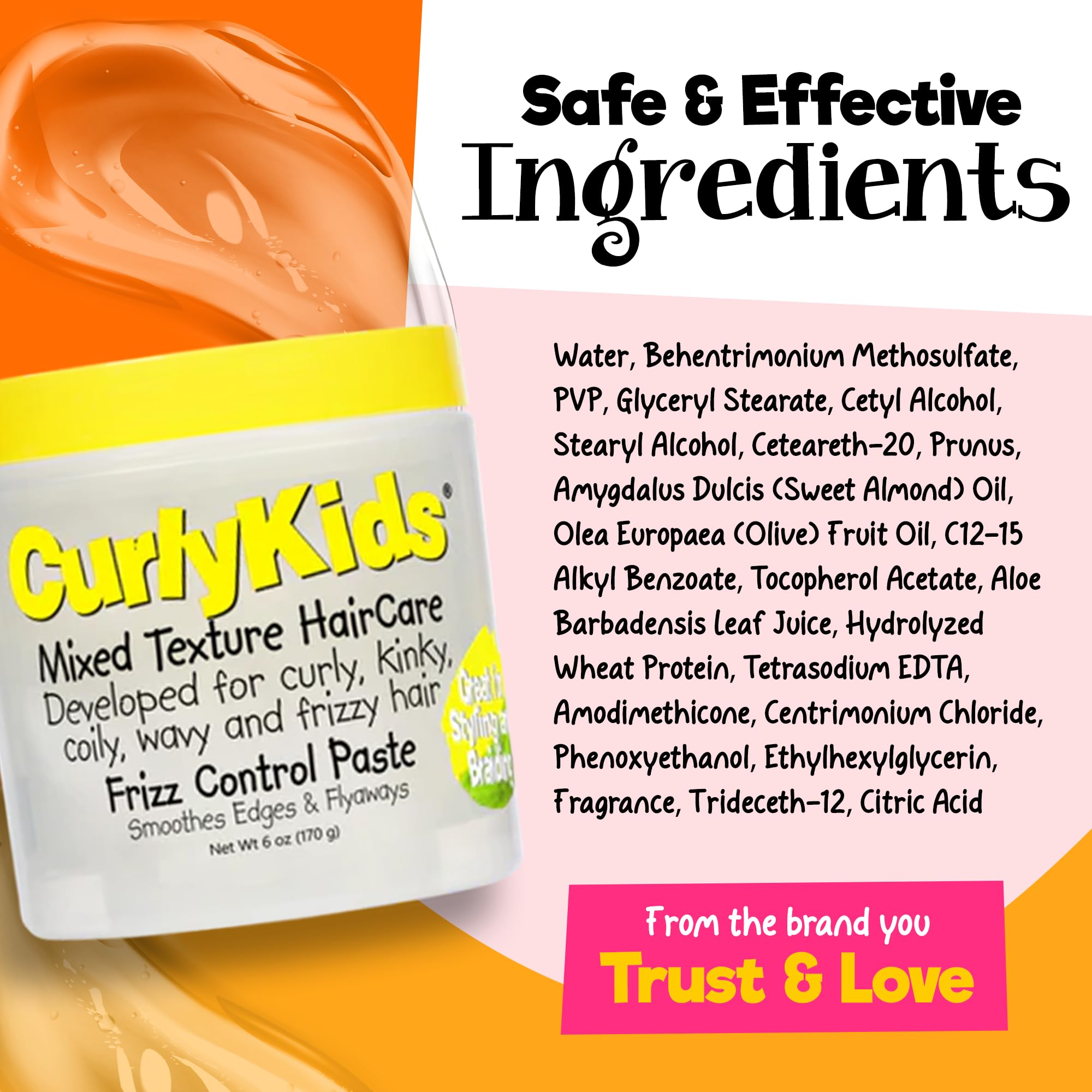 CurlyKids Frizz Control Paste uso diario para control del frizz.
