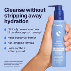 Espuma densa hidratante de Curology Hydro+ deja la piel suave