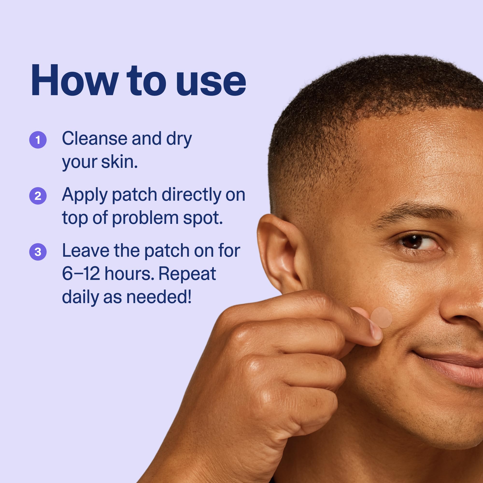Parche Curology probado por dermatólogos, sin fragancias