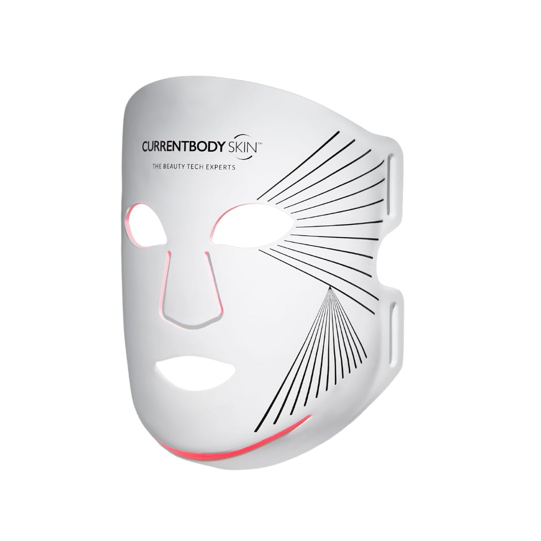 CurrentBody skin LED light-therapy mask series 2 with enhanced coverage for a radiant glow.