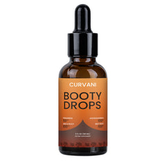 Curvani Booty Drops: botella-vertido para dosificación diaria precisa.