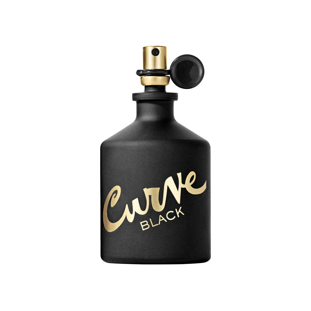 Curve Black bottle side view highlights modern, confident styling