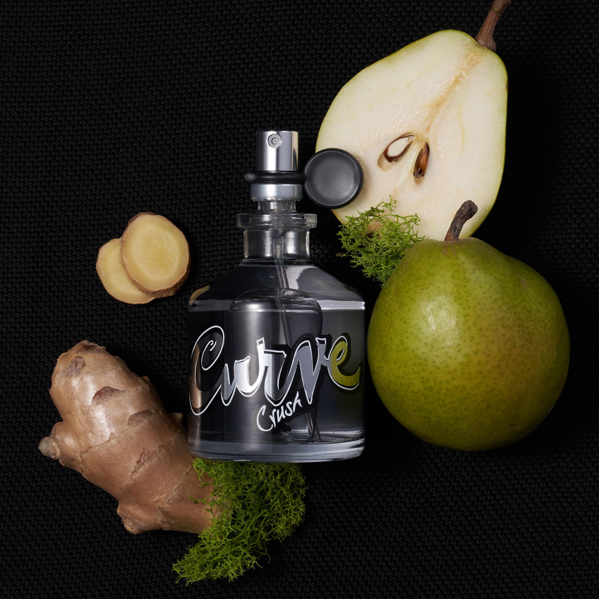 Curve Black bottle close-up, bold, refined masculine fragrance for confident evenings.