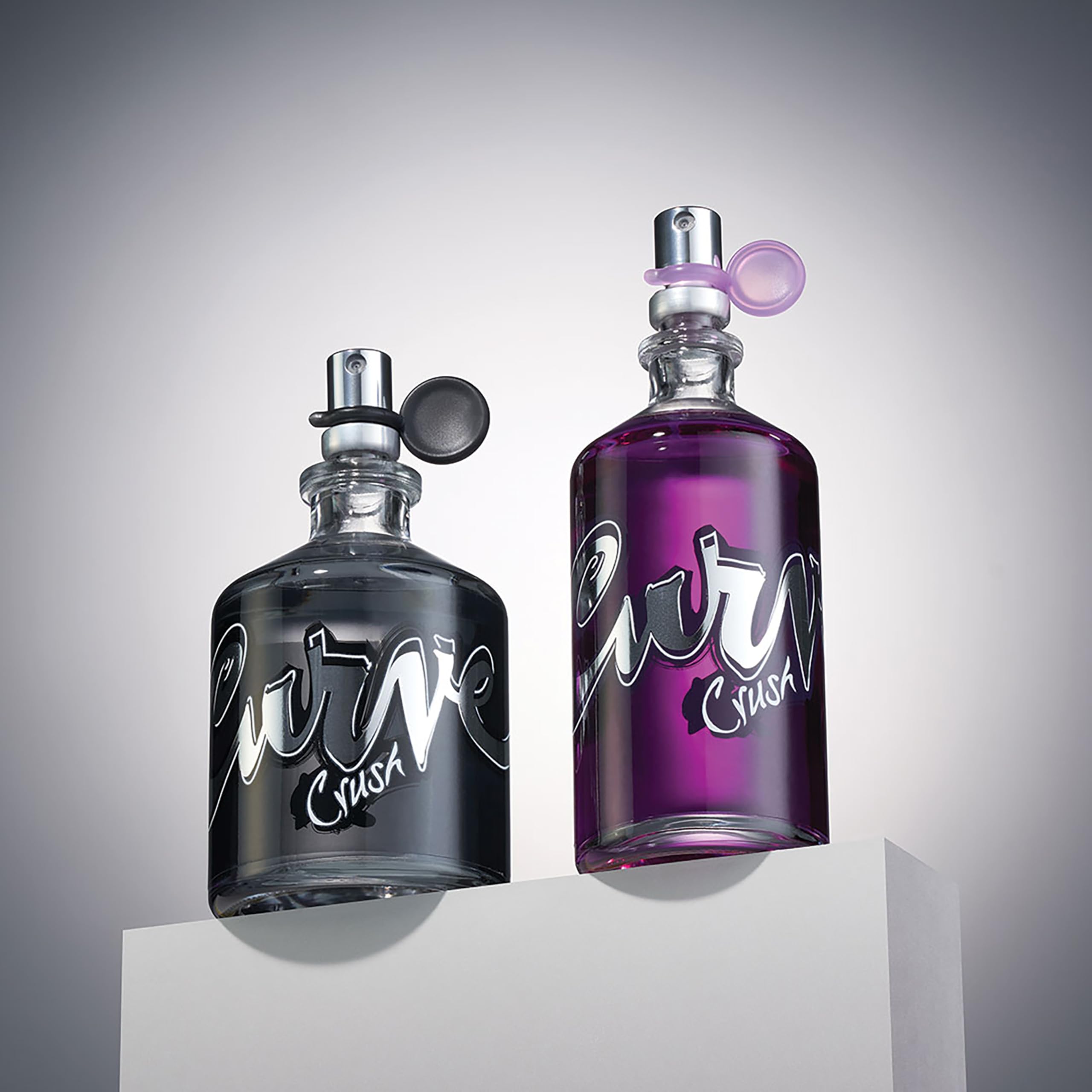 Curve Crush 1.7oz travel-size bottle closeup.