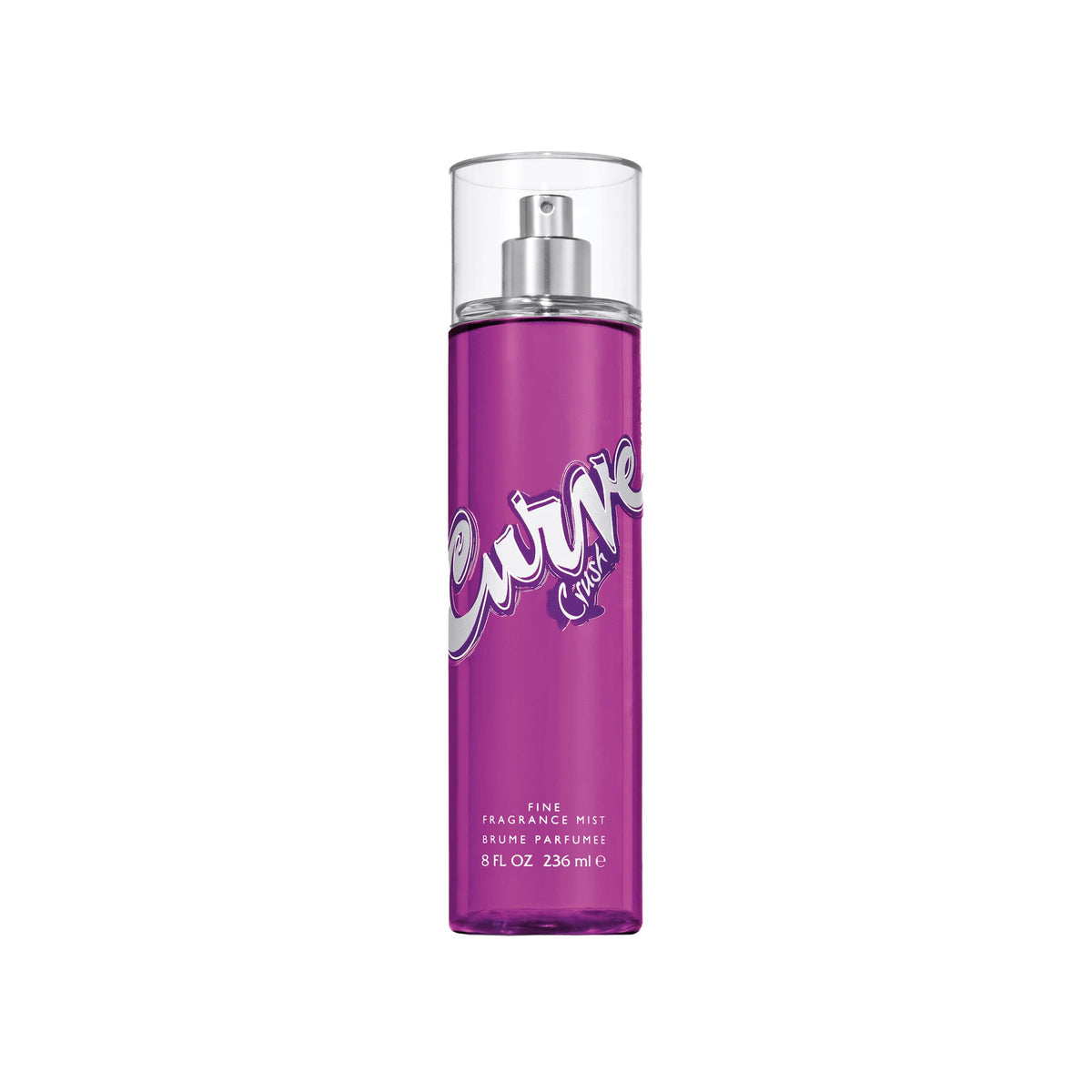 Curve Crush fragrance mist 8 oz bottle shown for daily use