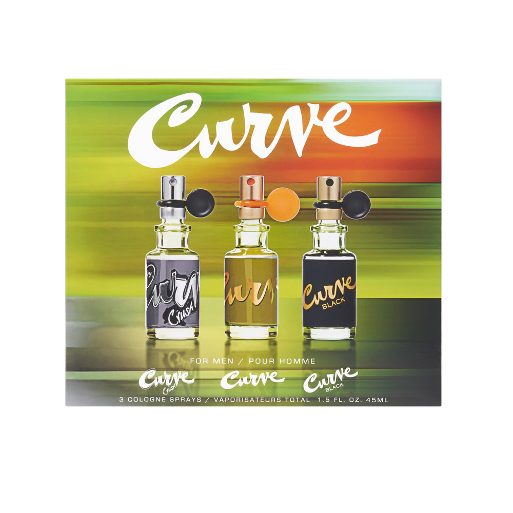 Curve Crush label detail on bottle, premium packaging for gifting.