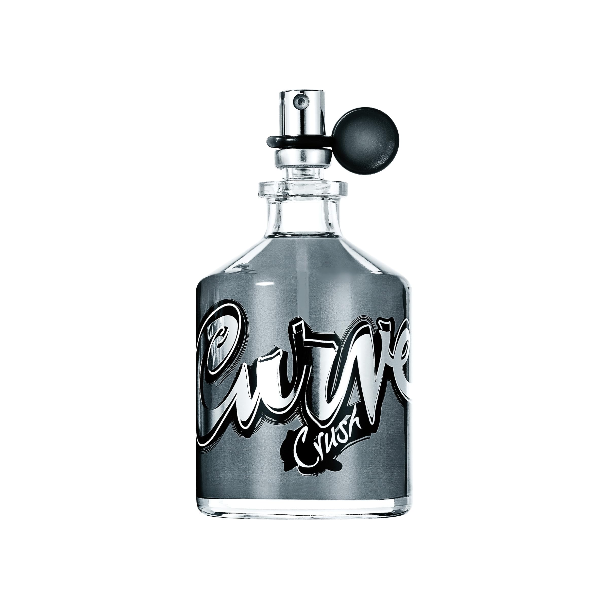 Curve Crush for Men bottle back view, premium packaging design.
