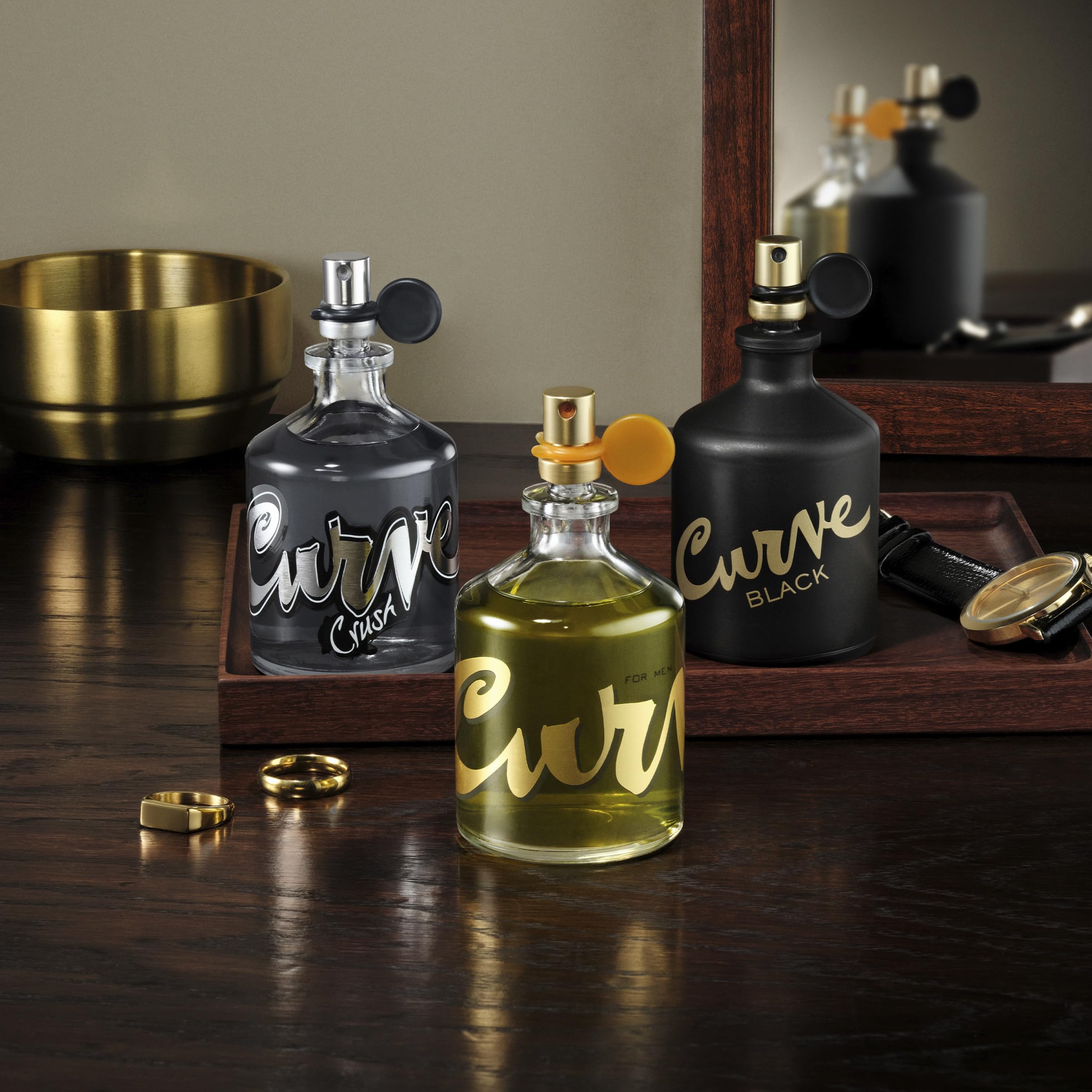 Curve for Men 4.2oz bottle, bold signature scent for daily wear.