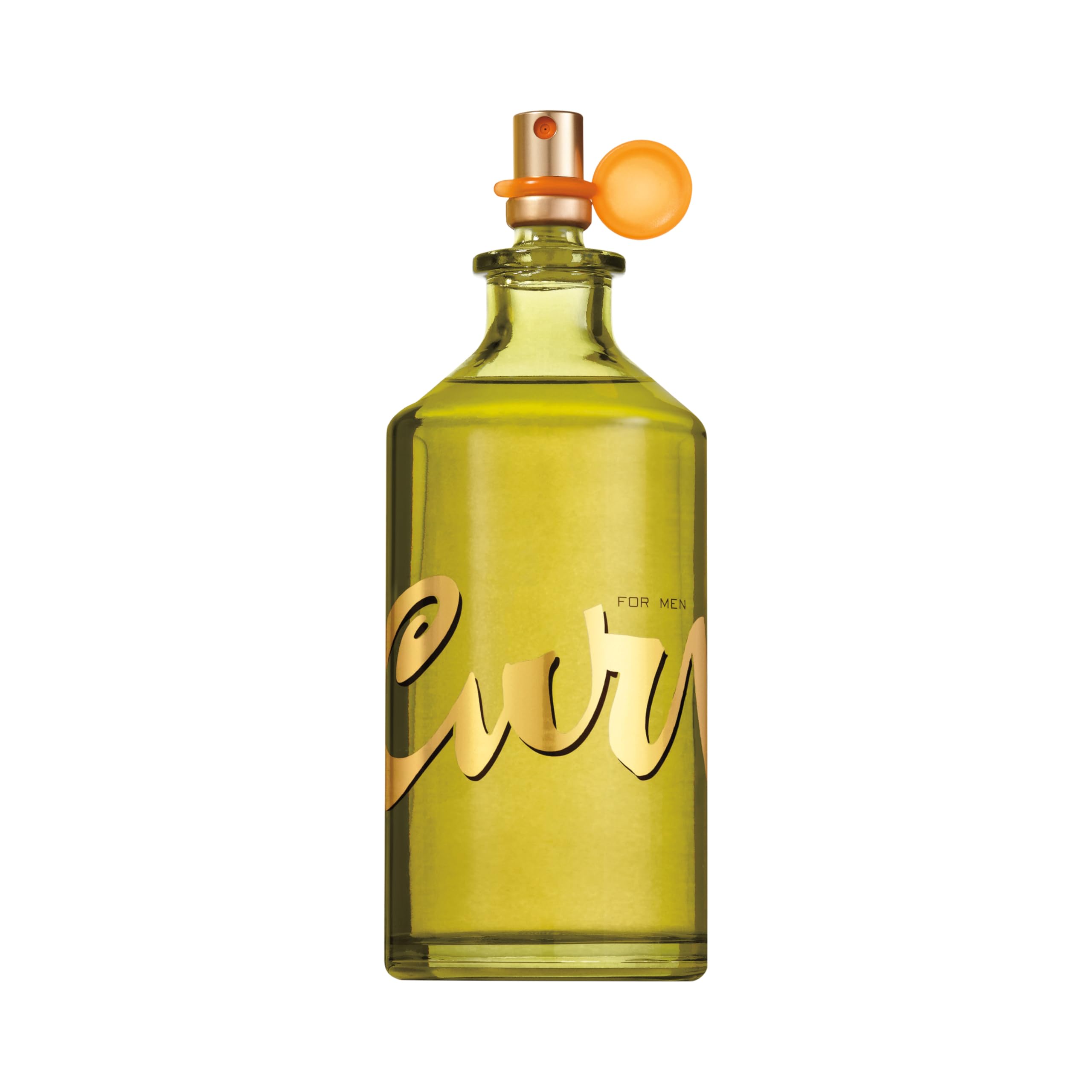 Curve Men’s Cologne bottle close-up with label, signaling premium design.