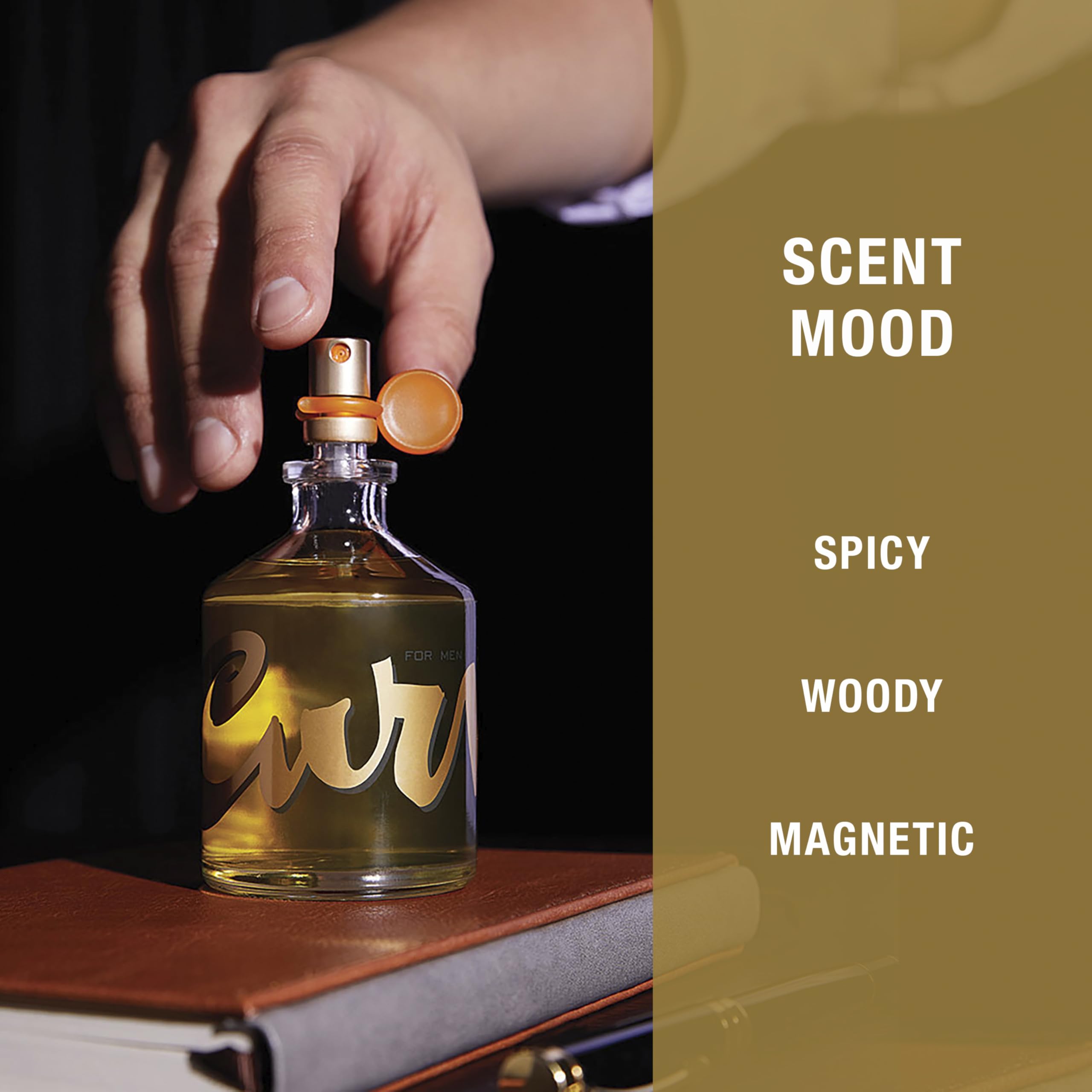Curve Men’s Cologne top notes Bergamot, adding citrus brightness.