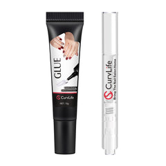 Curvlife adhesión de uñas duradera para uso diario sin UV