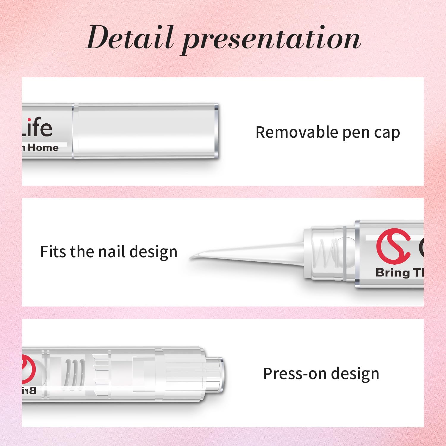 Curvlife aplicacion controlada con 1-2 gotas ofrece remoción rapida sin daño a la uña natural.
