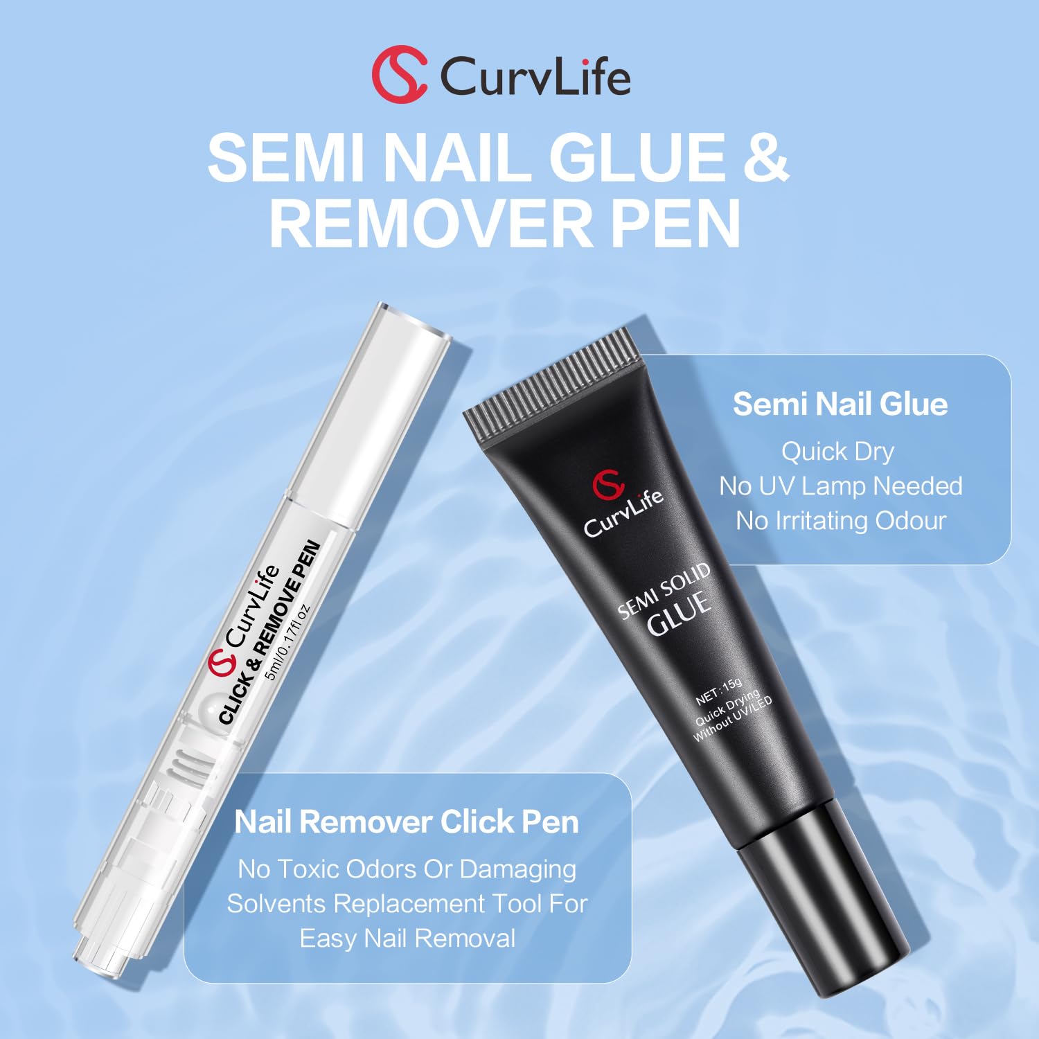 Curvlife bolígrafo removedor preciso para retirar adhesivos.