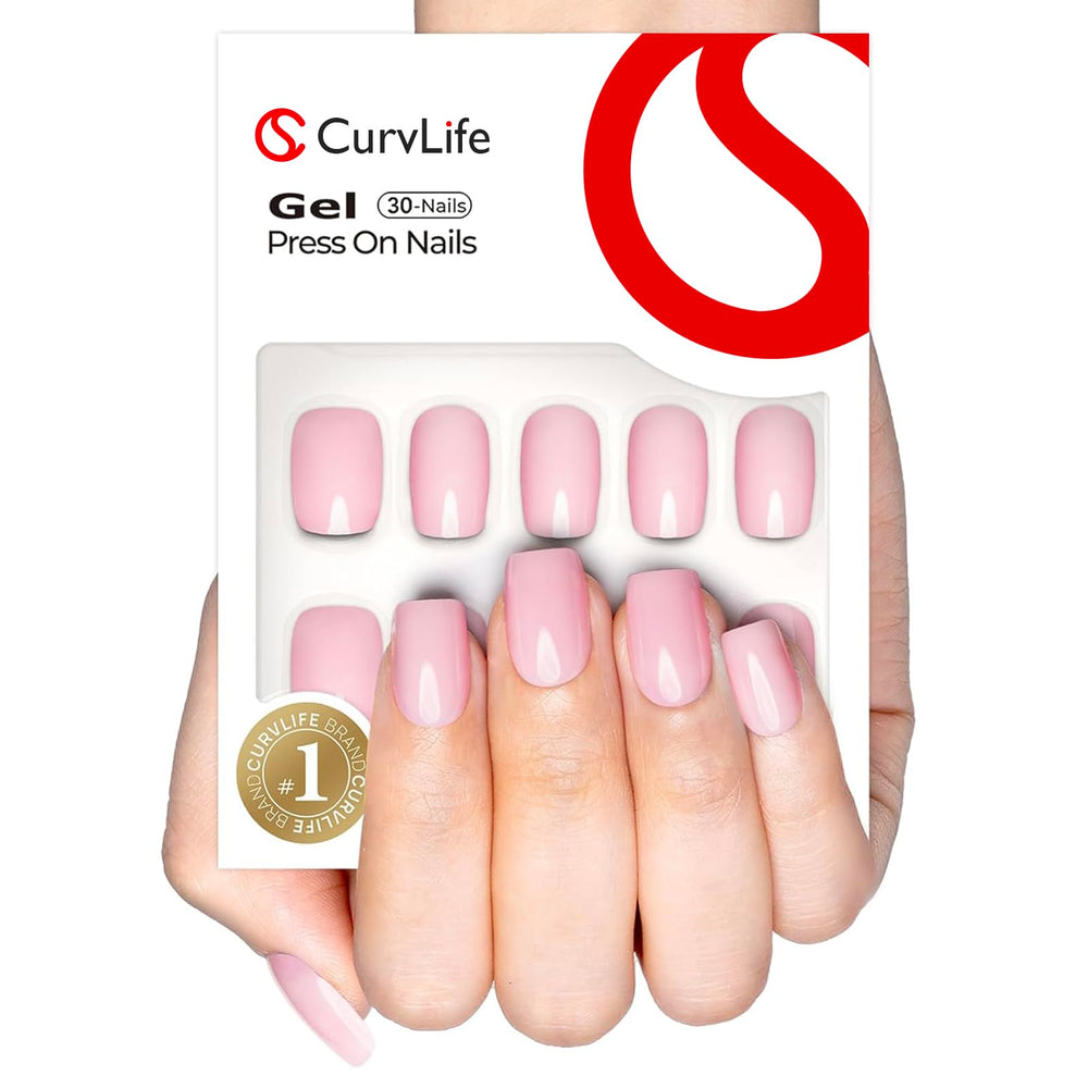 CurvLife caja de almacenamiento y accesorios para uñas, organización y facilidad de aplicación.