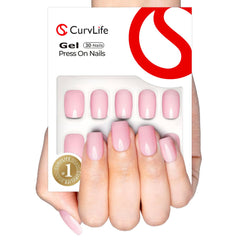 CurvLife caja de almacenamiento y accesorios para uñas, organización y facilidad de aplicación.
