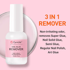 Curvlife cuticle pusher tool with dual ends for prep and cleanup.