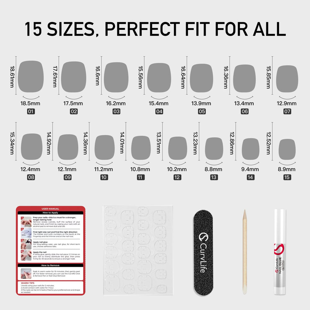 CurvLife estuche portátil con herramientas para manicura diaria