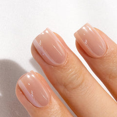 CurvLife diseño francés en gel con brillo tipo salón