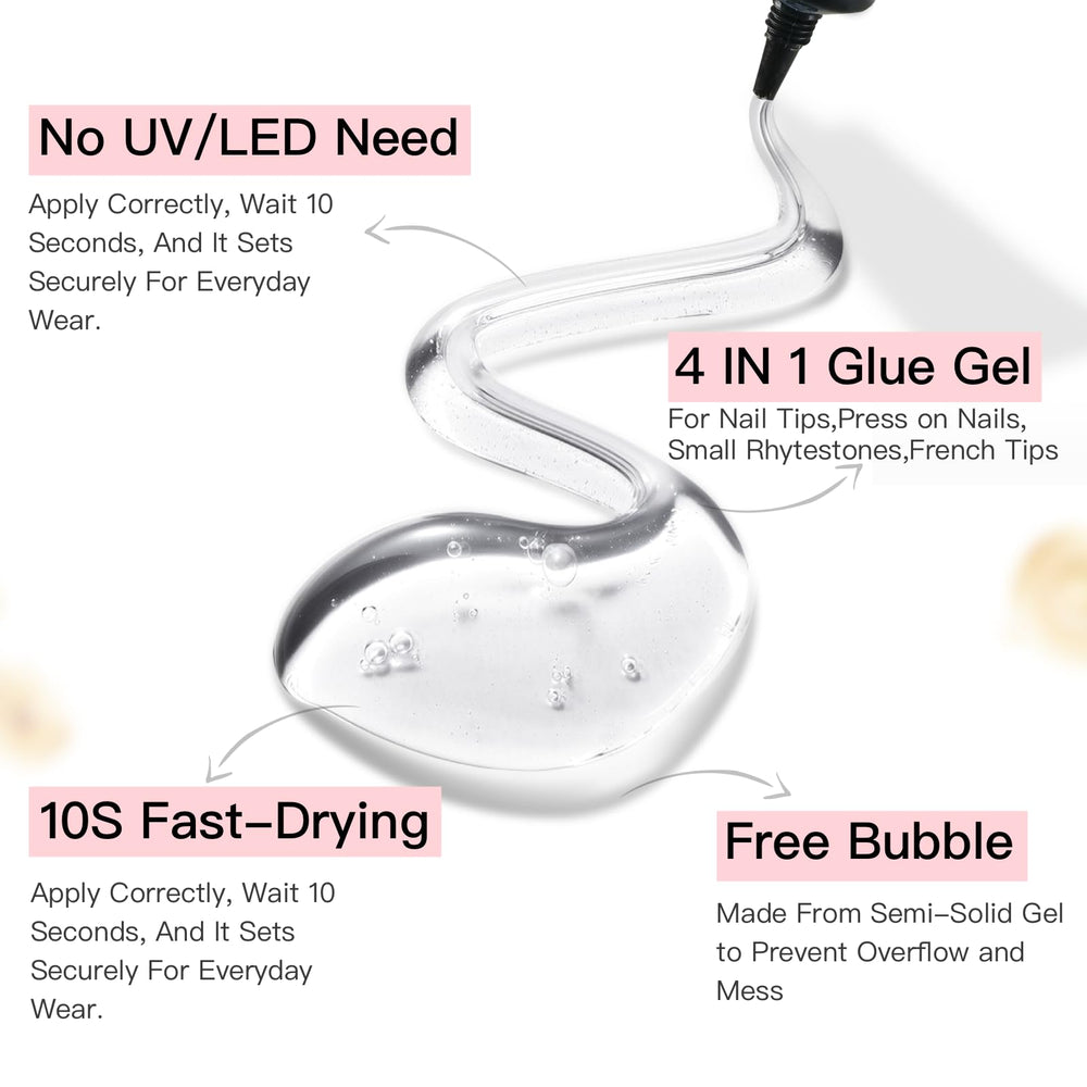 Curvlife pegamento resistente para uso diario, adhesión confiable en uñas.