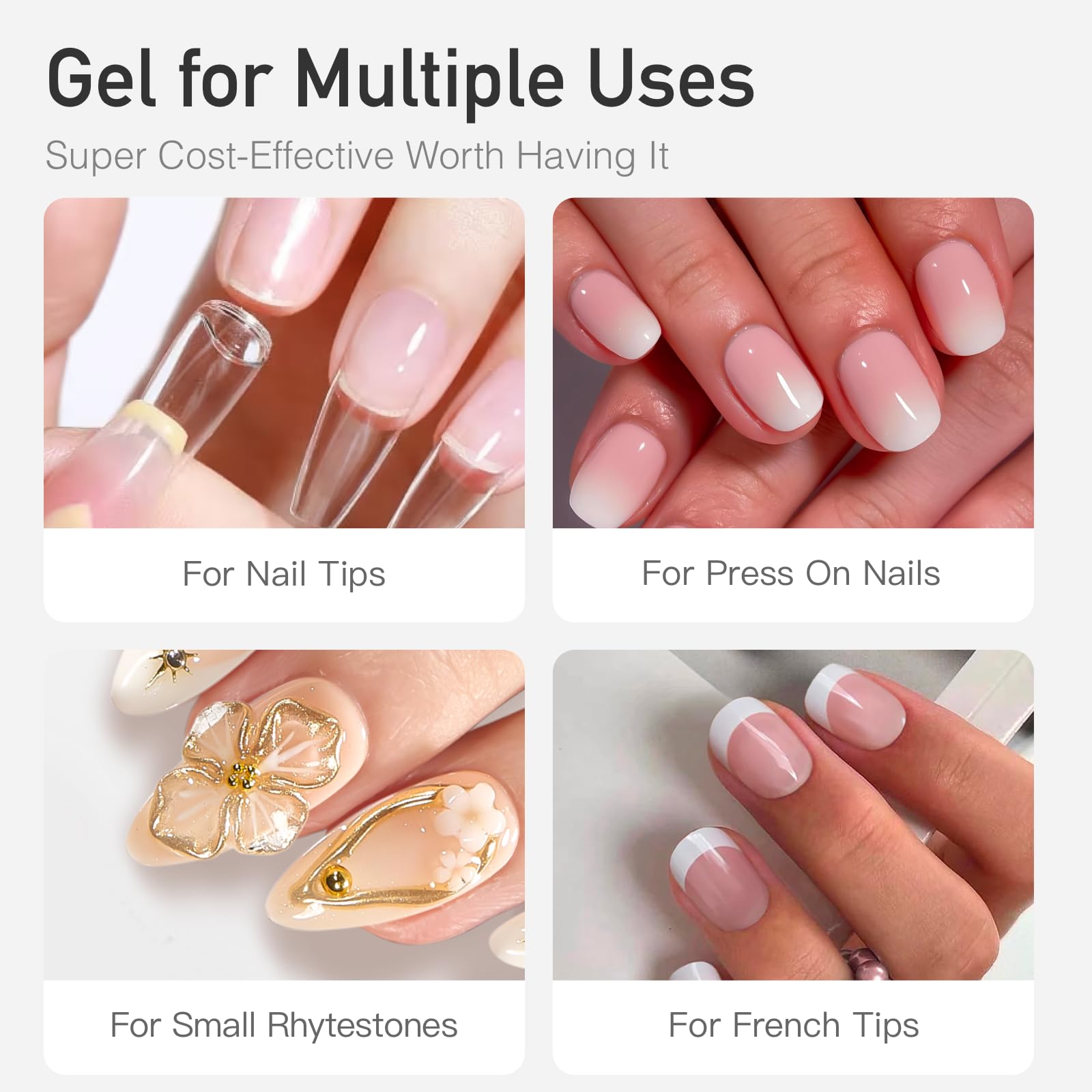 CurvLife precision-tip bottle enabling clean, mess-free nail glue application