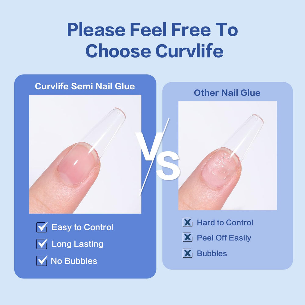 Curvlife removedor 3-en-1 para eliminar distintos adhesivos de uñas.