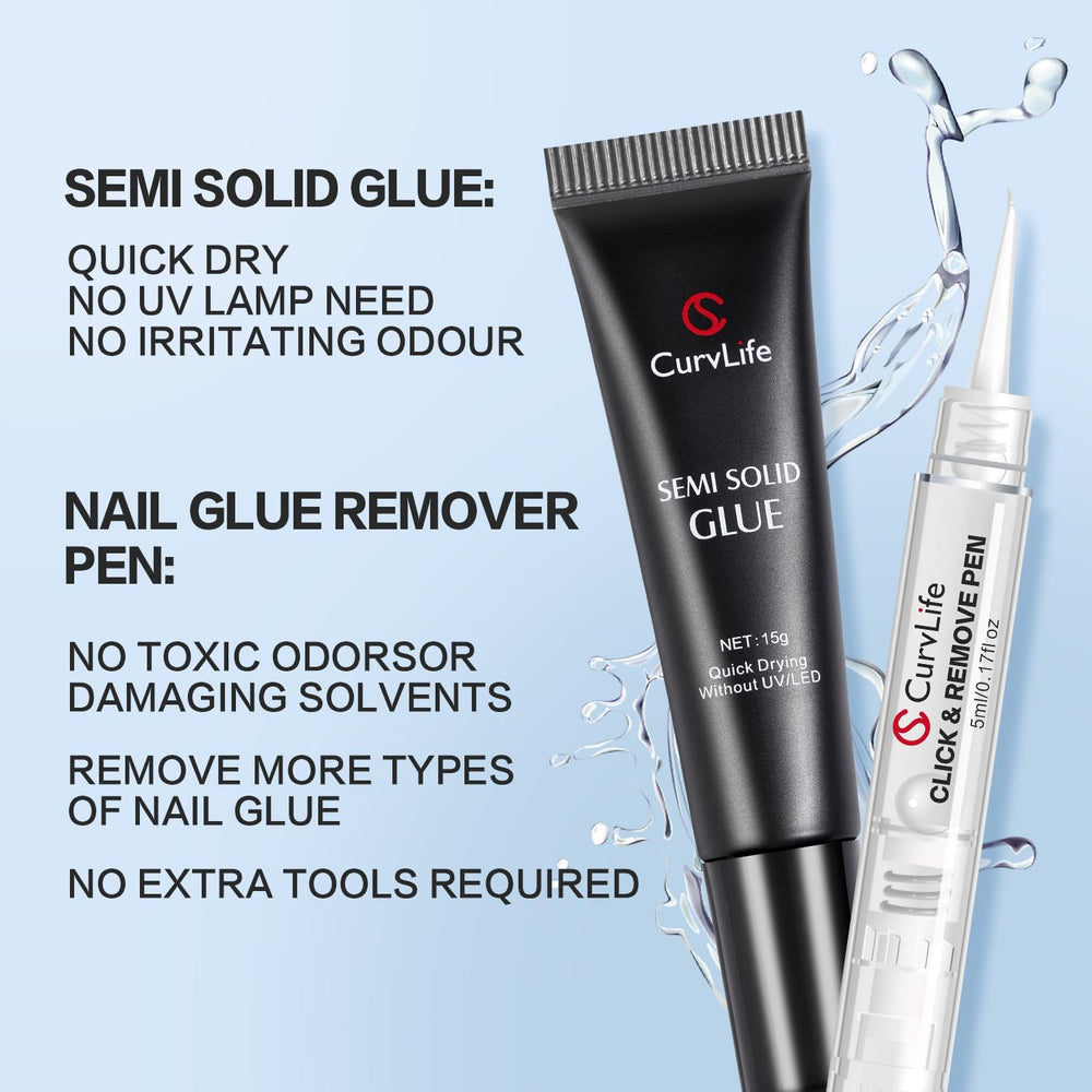 Curvlife removedor de uñas 5ml para retirar con precisión.