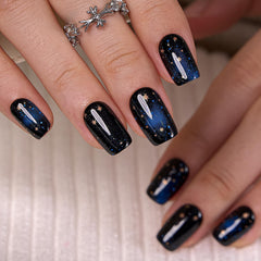 Curvlife uñas cielo estrellado, conjunto completo para diseño duradero con gel.