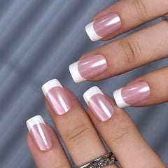 Curvlife uñas frances-hanley, estilo clásico con detalles precisos