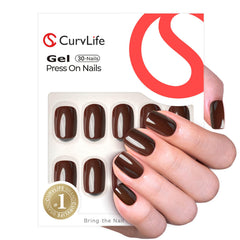 Curvlife uñas gel suave, ajuste natural para look de salón